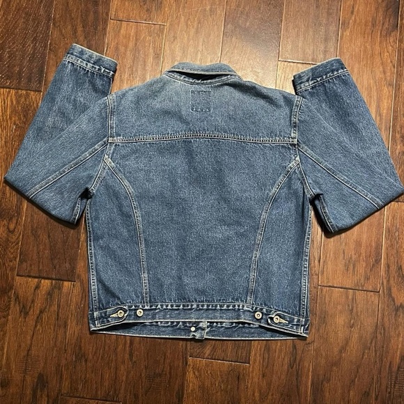 Vintage Faded Glory Trucker Button Down Denim Jean Jacket Y2K - Picture 2 of 8